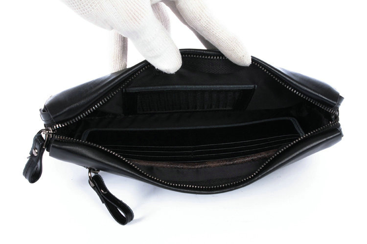 Bottega Veneta intrecciato leather clutch 52809-1 black - Click Image to Close
